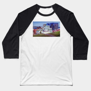 Halifax Town Clock & Halifax Skyline Baseball T-Shirt